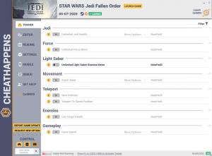 Star Wars Jedi: Fallen Order Trainer for PC game version v05.07.2020