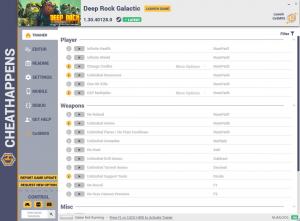 Deep Rock Galactic Trainer for PC game version v1.30.40128.0