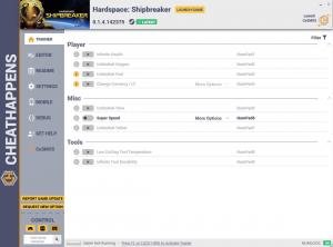 Hardspace: Shipbreaker Trainer for PC game version v0.1.4.142375