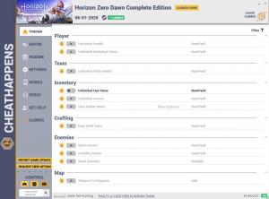 Horizon Zero Dawn: Complete Edition Trainer for PC game version v1.0