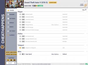 Grand Theft Auto 5 Trainer for PC game version  v2060
