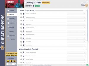 Company of Crime Trainer for PC game version v1.0.0.1047