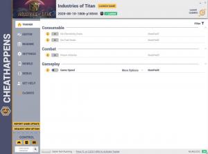 Industries of Titan Trainer for PC game version v2020-08-10-1806-p18544