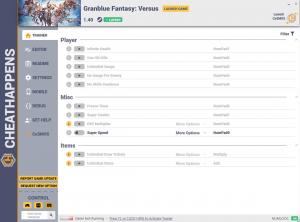 Granblue Fantasy Versus Trainer for PC game version v1.33