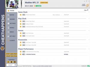 Madden NFL 21 Trainer for PC game version v1.0