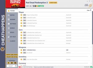 Red Dead Redemption 2 Trainer for PC game version v1311.16