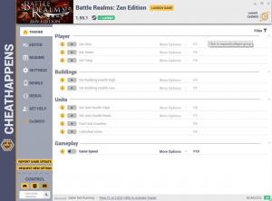 Battle Realms: Zen Edition Trainer for PC game version v1.55.1