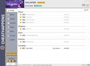 COLLAPSED Trainer for PC game version v1.0