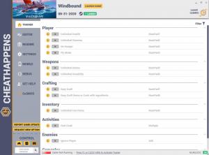 Windbound Trainer for PC game version v08.31.2020