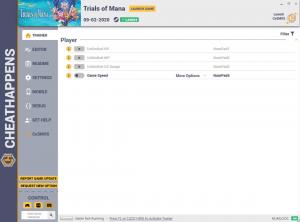Trials of Mana Trainer for PC game version v09.02.2020