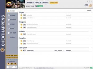 CONTRA: ROGUE CORPS Trainer for PC game version v1.0