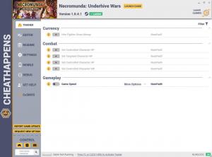 Necromunda: Underhive Wars Trainer for PC game version v1.0.4.1