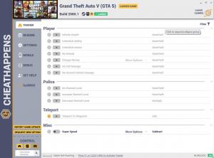 Grand Theft Auto 5 Trainer for PC game version v2060.1