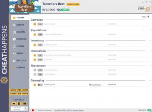 Travellers Rest Trainer for PC game version v1.0