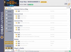 Total War: Warhammer 2 Trainer for PC game version v1.9.2 15685