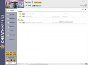 Tropico 6 Trainer for PC game version v10 (120) (09.27.2020)