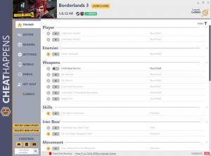 Borderlands 3 Trainer for PC game version v1.0.12 HF