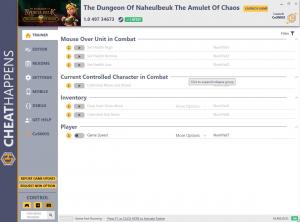 The Dungeon Of Naheulbeuk: The Amulet Of Chaos Trainer for PC game version v1.0 497 34673