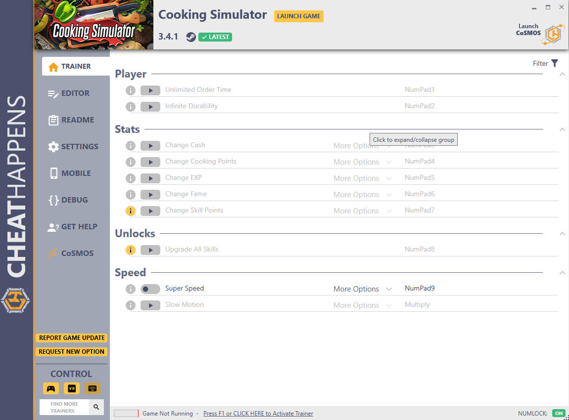 Cooking Simulator Cheats & Trainers for PC