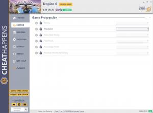Tropico 6 Trainer for PC game version v11 (154) (10.01.2020)