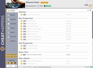 Phoenix Point Trainer for PC game version Necronomicon 1.7.2 EGS