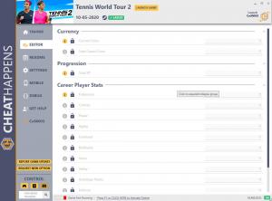 Tennis World Tour 2 Trainer for PC game version v1.0