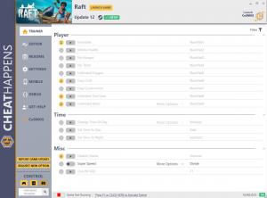 Raft  Trainer for PC game version Update 12