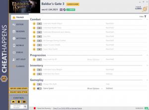 Baldur's Gate 3 Trainer for PC game version v4.1.84.2021