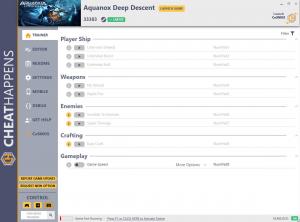 Aquanox Deep Descent Trainer for PC game version v33383