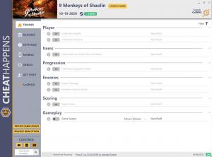 9 Monkeys of Shaolin Trainer for PC game version v1.0