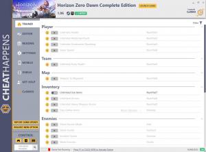 Horizon Zero Dawn: Complete Edition Trainer for PC game version v1.06