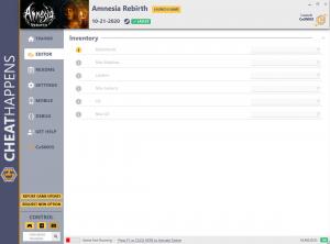 Amnesia: Rebirth Trainer for PC game version v1.0