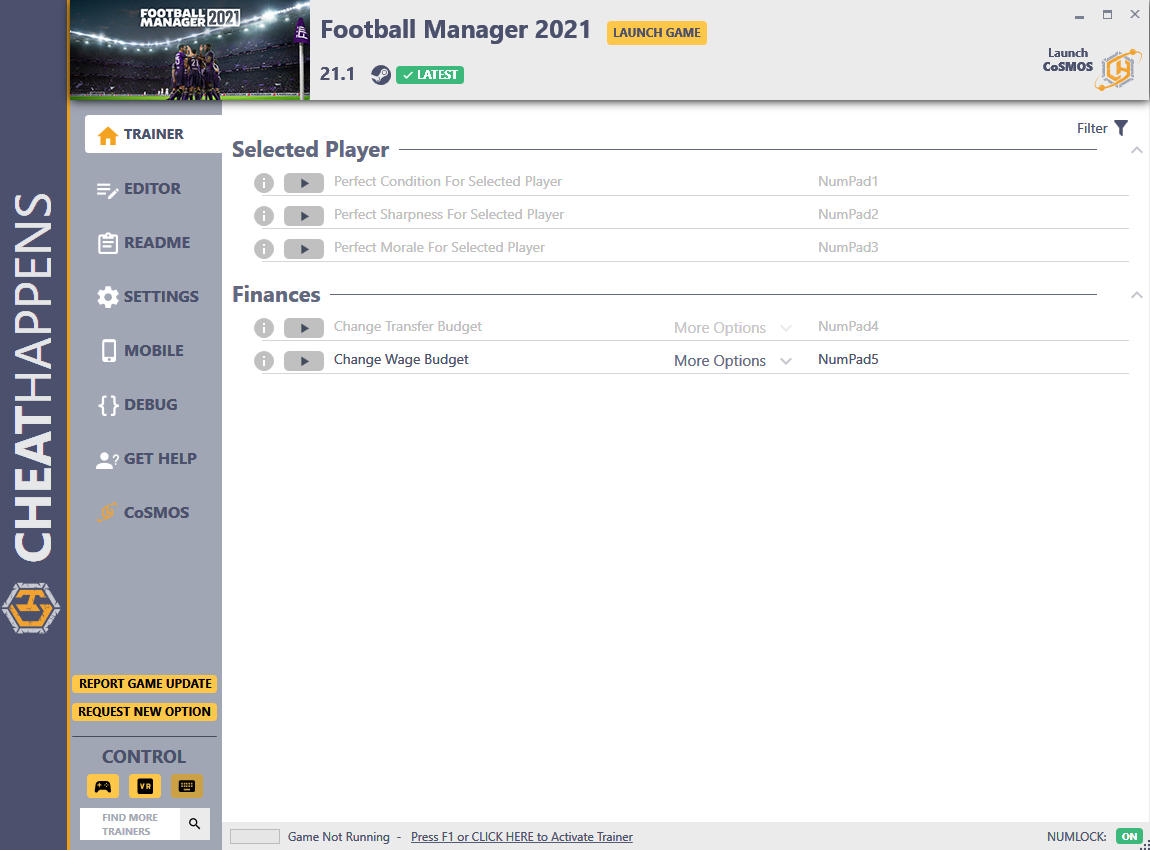 Football Manager 21 Trainer 7 V21 1 Cheat Happens Game Trainer Download Pc Cheat Codes