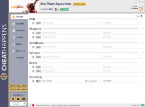Star Wars: Squadrons Trainer for PC game version v11.13.2020