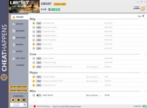 Uboat Trainer for PC game version b128