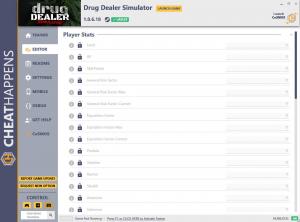 Drug Dealer Simulator Trainer for PC game version  v1.0.6.18