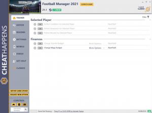 Football Manager 2021 Trainer for PC game version v21.1