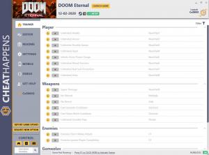 DOOM Eternal Trainer for PC game version v12.02.2020