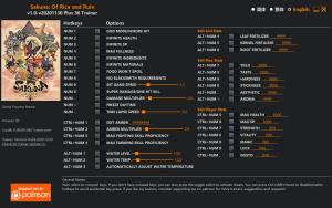 Sakuna: Of Rice and Ruin Trainer for PC game version v2020.11.30