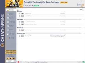 Cobra Kai: The Karate Kid Saga Continues Trainer for PC game version v1.0