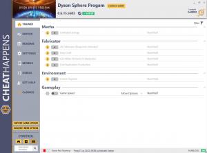 Dyson Sphere Program Trainer for PC game version v0.6.15.5602