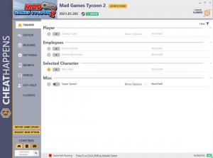 Mad Games Tycoon 2 Trainer for PC game version v2021.01.26C