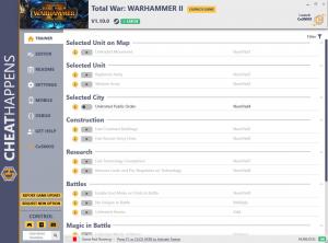 Total War: Warhammer 2 Trainer for PC game version v1.10.0 HF