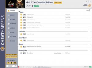 Nioh 2 - The Complete Edition Trainer for PC game version v1.25.00