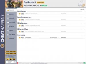 Port Royale 4 Trainer for PC game version v1.4.0.18409 Feb