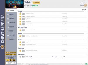 Valheim Trainer for PC game version v0.143.5
