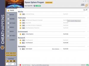 Dyson Sphere Program Trainer for PC game version v0.6.16.5775