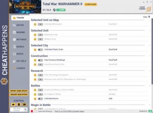 Total War: Warhammer 2 Trainer for PC game version v1.10.2