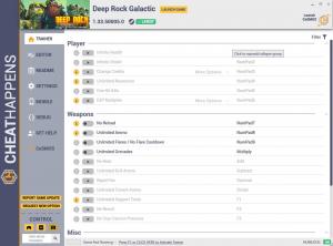 Deep Rock Galactic Trainer for PC game version v1.33.50005.0