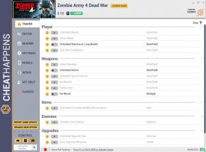 Zombie Army 4: Dead War Trainer for PC game version v2.12